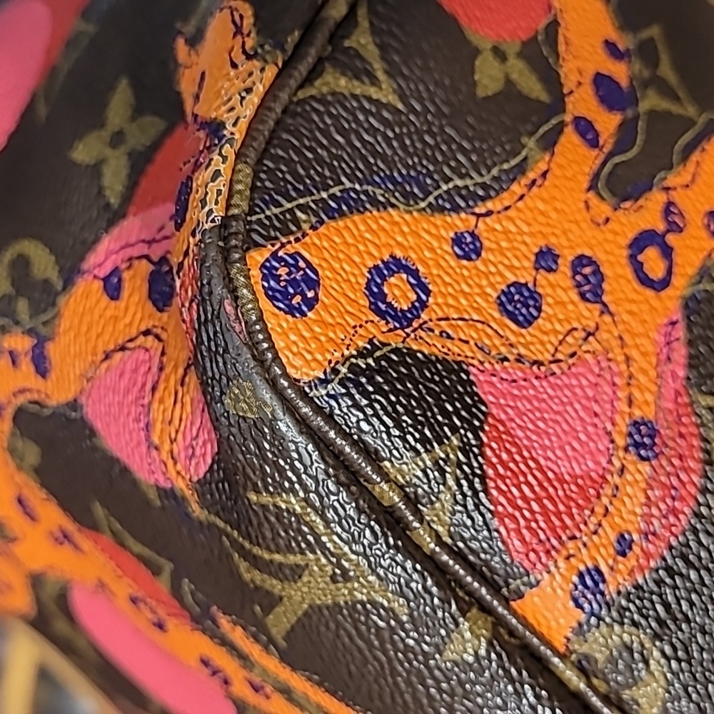 Louis Vuitton Neverfull MM Summer Collection Monogram Ramage Tote Bag - Picture 8 of 16